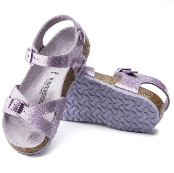 Birkenstock Rio Kids Birko-Flor Cosmic Sparkle Lavender Narrow