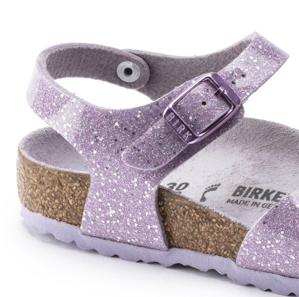 Birkenstock Rio Kids Birko-Flor Cosmic Sparkle Lavender Narrow
