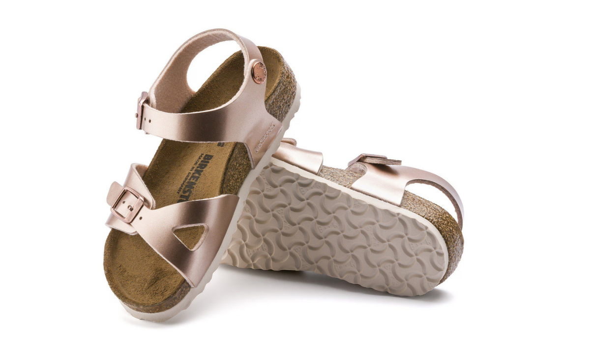 Birkenstock Rio Kids Birko-Flor Electric Metallic Copper Narrow