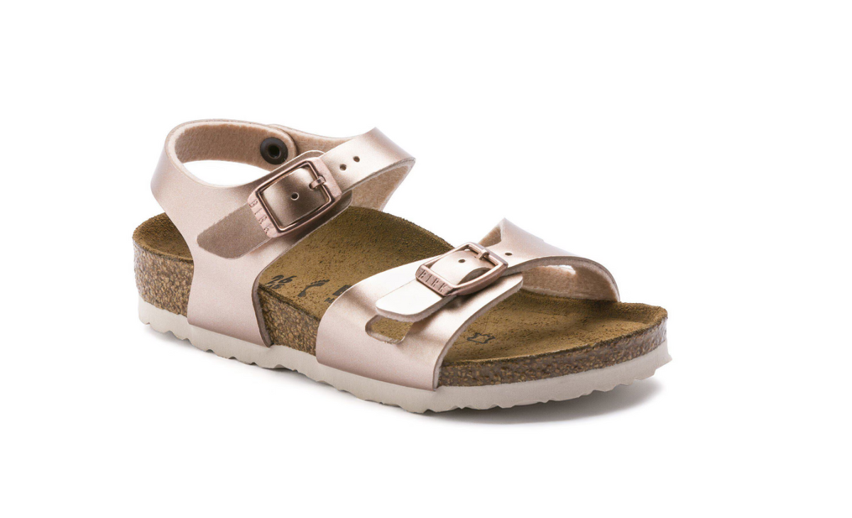 Birkenstock Rio Kids Birko-Flor Electric Metallic Copper Narrow