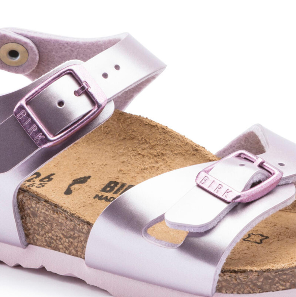 Birkenstock Rio Kids Birko-Flor Electric Metallic Lilac Narrow