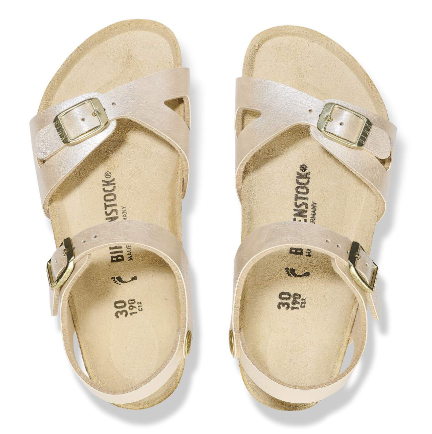 Birkenstock Rio Kids Birko-Flor Graceful Pearl White Narrow