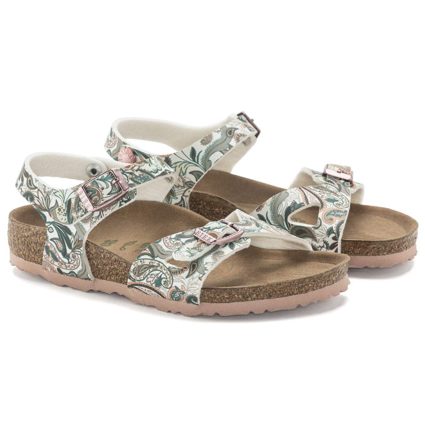 Birkenstock Rio Kids Birko-Flor Paisley Light Rose Narrow