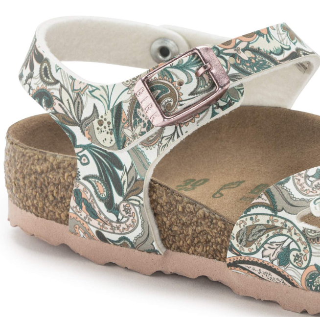 Birkenstock Rio Kids Birko-Flor Paisley Light Rose Narrow