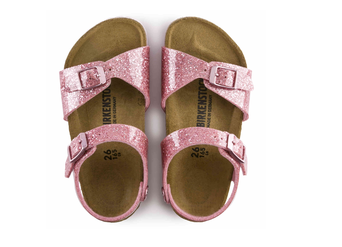 Birkenstock Rio Kids Birko-Flor Cosmic Sparkle Old Rose Narrow