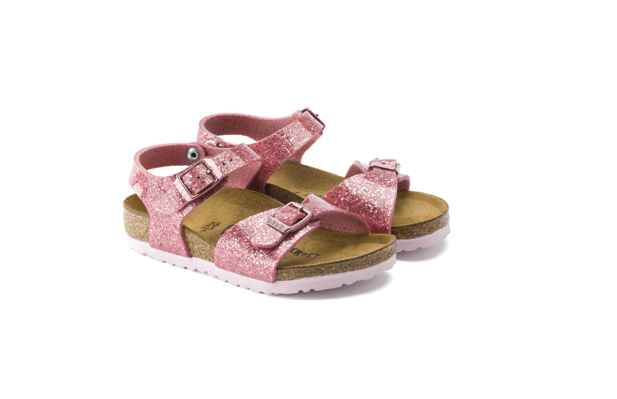 Birkenstock Rio Kids Birko-Flor Cosmic Sparkle Old Rose Narrow