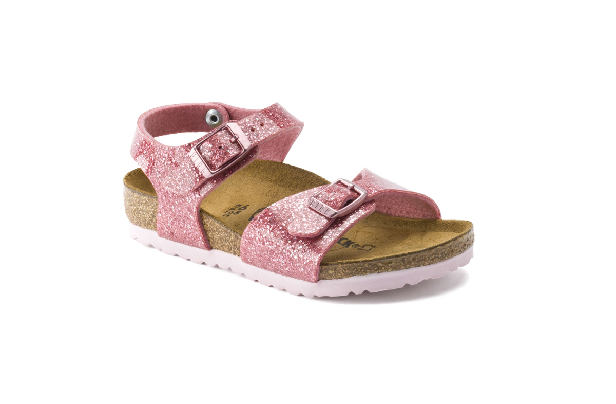 Birkenstock Rio Kids Birko-Flor Cosmic Sparkle Old Rose Narrow