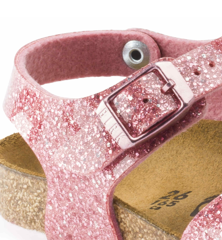 Birkenstock Rio Kids Birko-Flor Cosmic Sparkle Old Rose Narrow