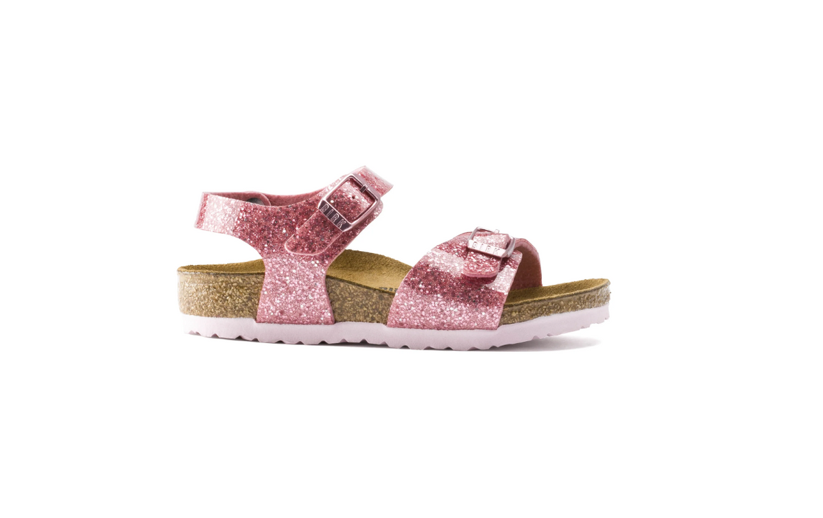 Birkenstock Rio Kids Birko-Flor Cosmic Sparkle Old Rose Narrow