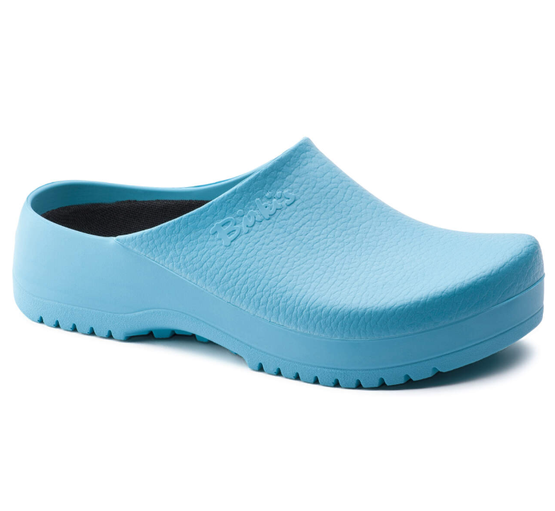 Birkenstock Super-Birki Polyurethane Clog Ciel Blue Light Regular