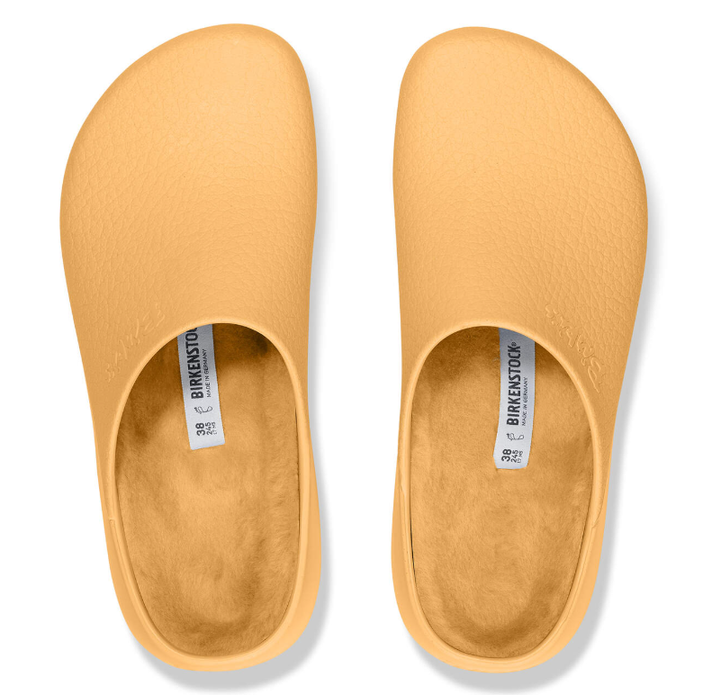 Birkenstock Super-Birki Shearling Polyurethane Gold Earth Regular
