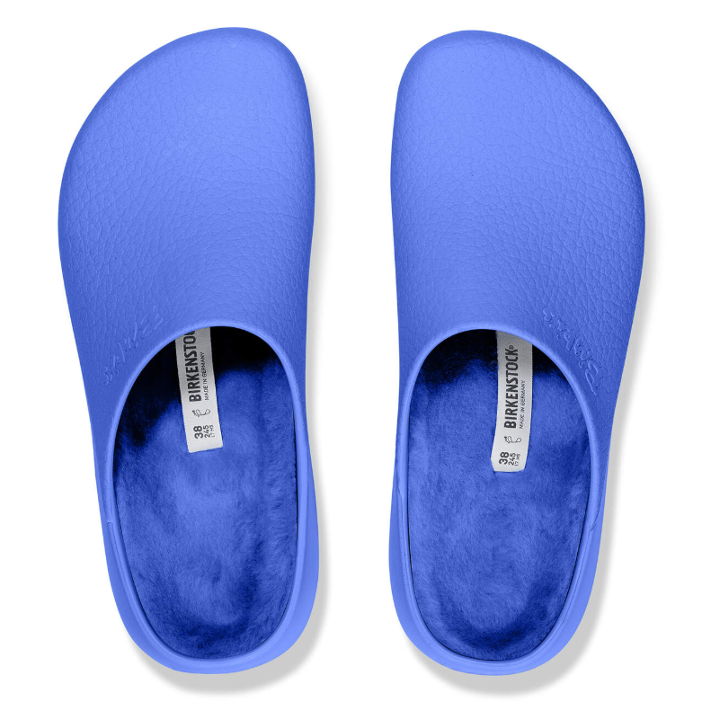 Birkenstock Super-Birki Shearling Polyurethane - Ultra Blue, Regular