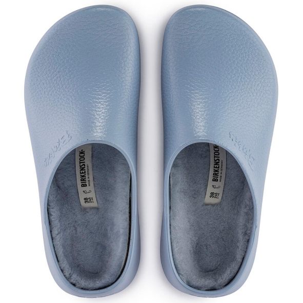 Birkenstock Super-Birki Shearling Polyurethane Dusty Blue Regular