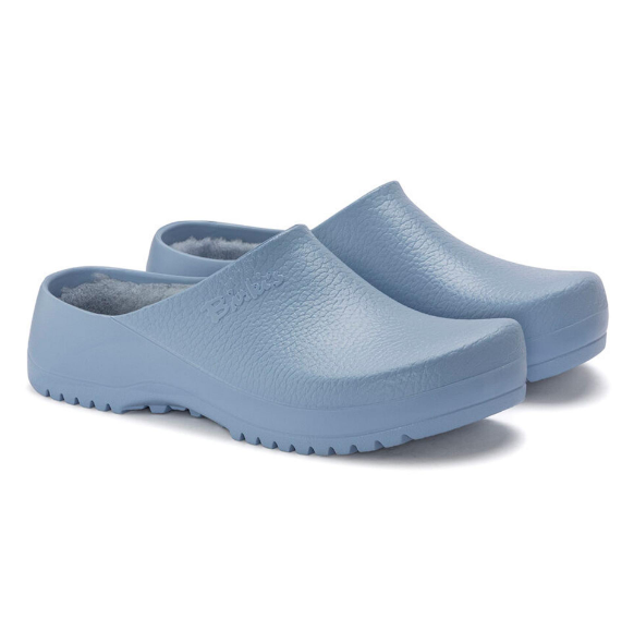 Birkenstock Super-Birki Shearling Polyurethane Dusty Blue Regular