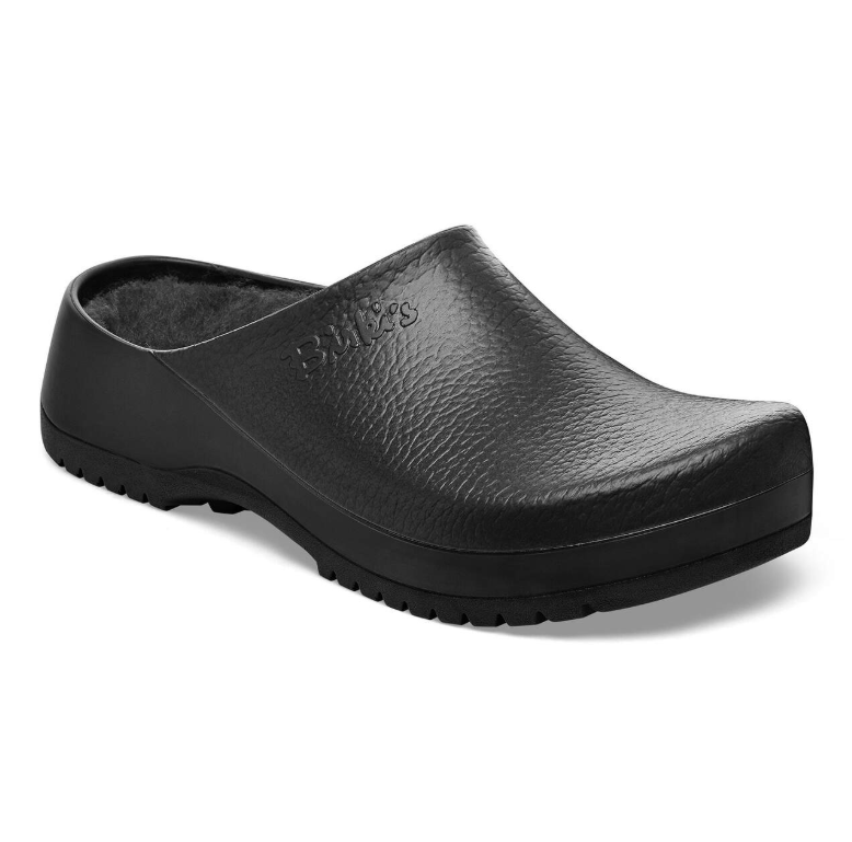 Birkenstock Super-Birki Shearling Polyurethane Jet Black Regular