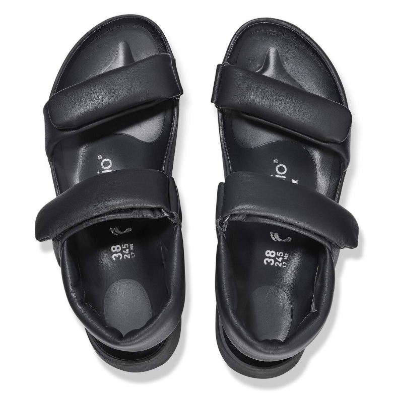 Birkenstock Theda Natural Leather Sandals Black Narrow