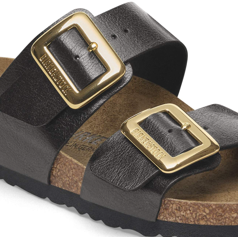 Birkenstock Sydney Luxe Buckle Birko-Flor Graceful Licorice Narrow