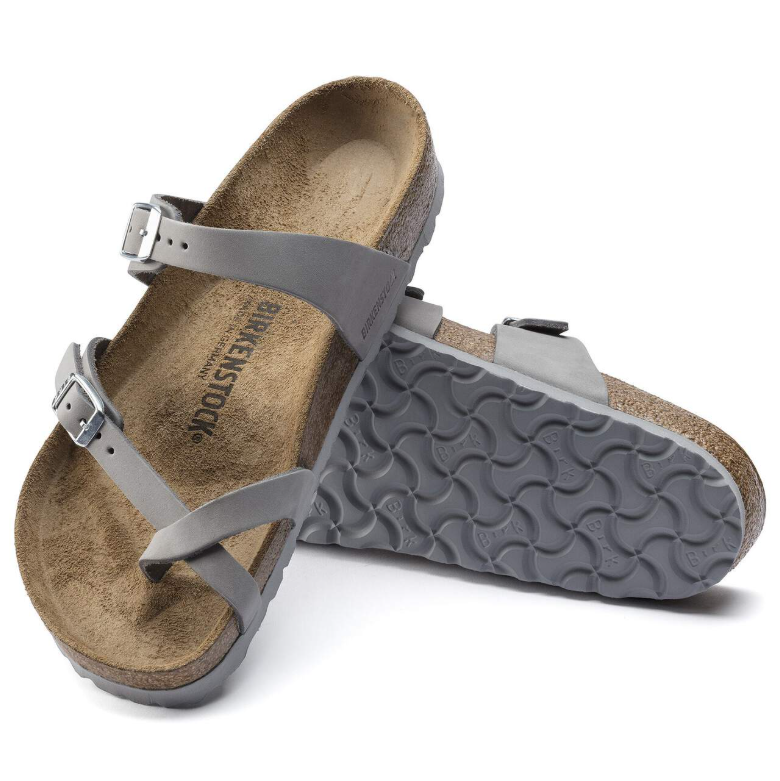Birkenstock Mayari Nubuck Leather Dove Gray Regular