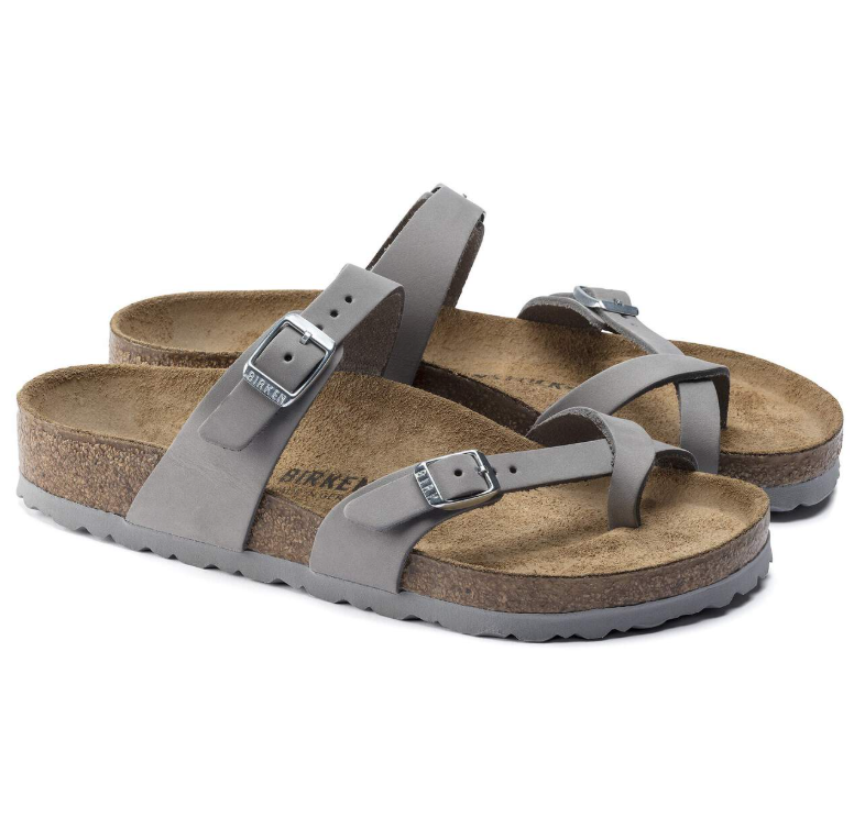 Birkenstock Mayari Nubuck Leather Dove Gray Regular