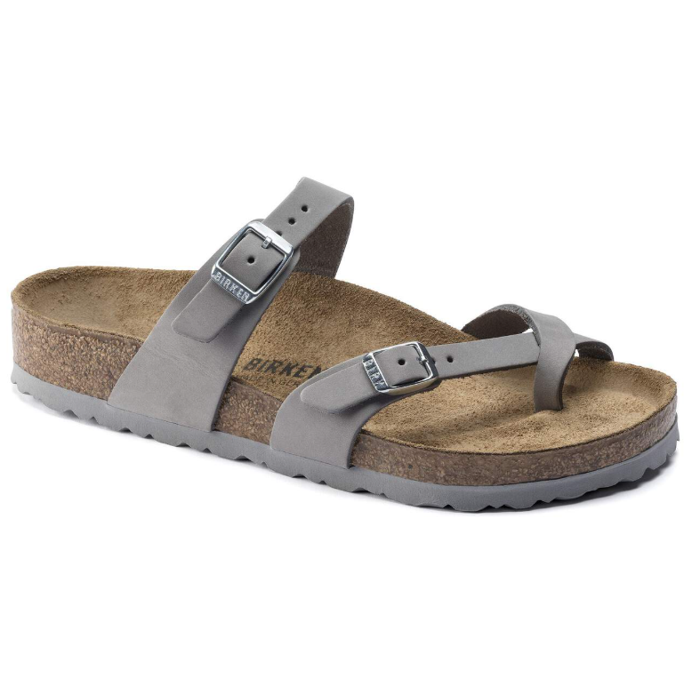 Birkenstock Mayari Nubuck Leather Dove Gray Regular
