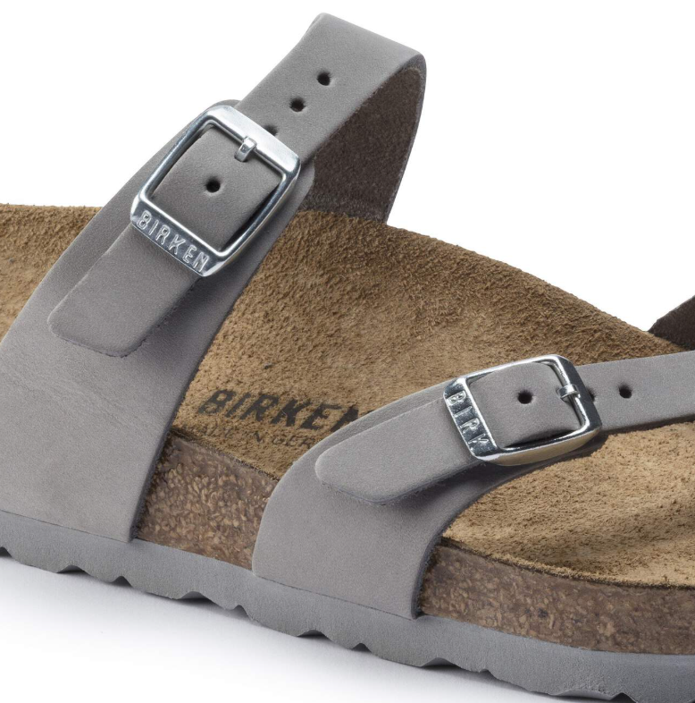 Birkenstock Mayari Nubuck Leather Dove Gray Regular