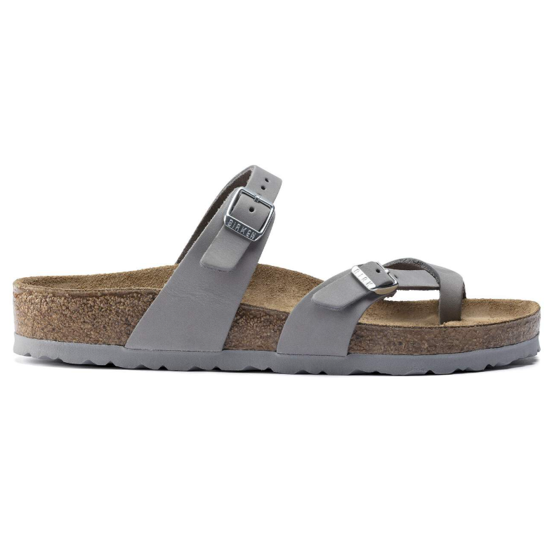 Birkenstock Mayari Nubuck Leather Dove Gray Regular