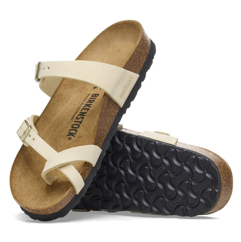 Birkenstock Mayari Nubuck Leather Ecru Regular