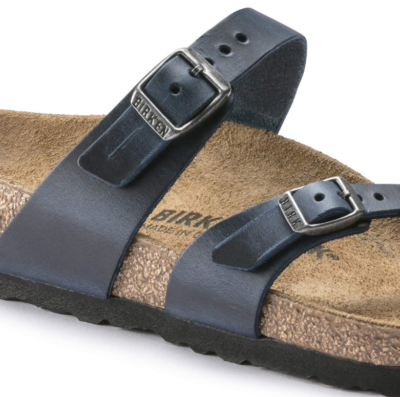 Birkenstock Mayari Oiled Leather Sandals Blue Regular