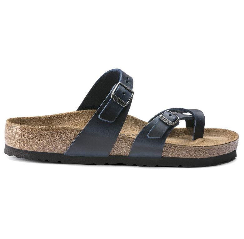 Birkenstock Mayari Oiled Leather Sandals Blue Regular
