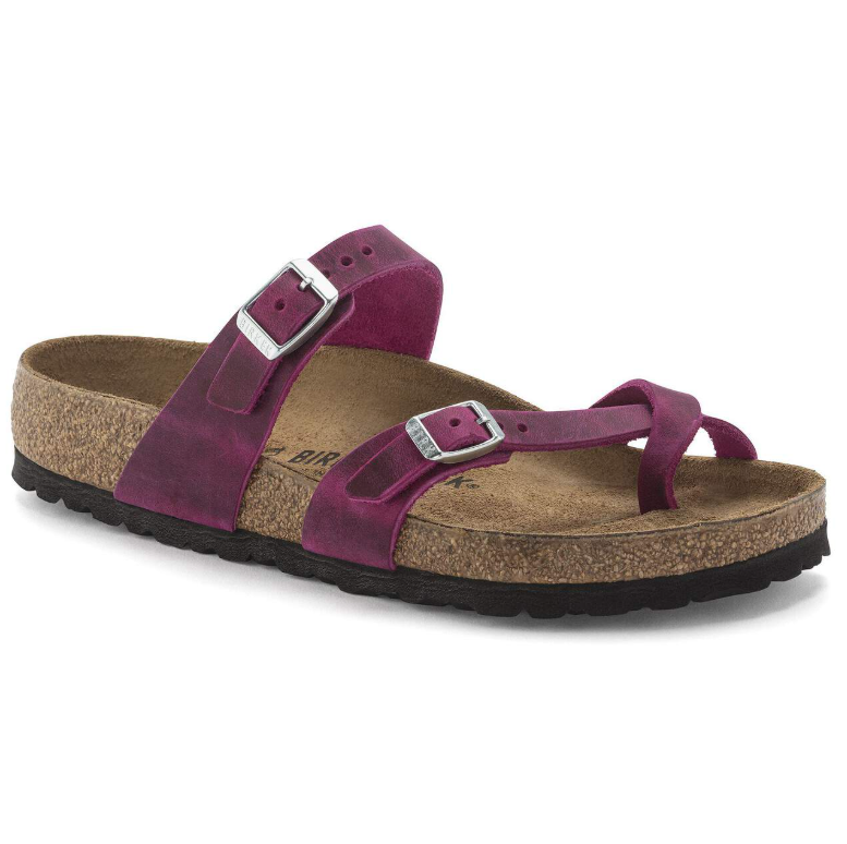 Birkenstock Mayari Oiled Leather Festival Fuchsia Sandals Regular