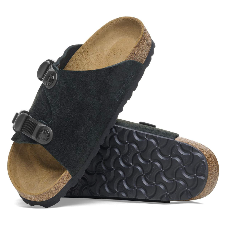 Birkenstock Zürich Tech Suede Leather Black Regular
