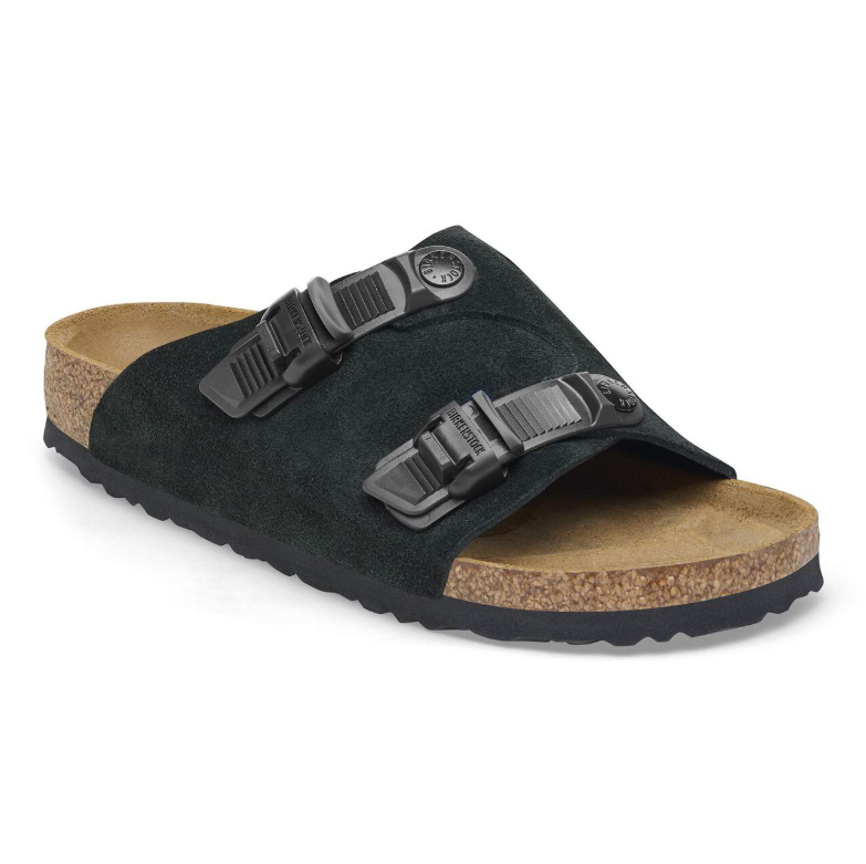 Birkenstock Zürich Tech Suede Leather Black Regular