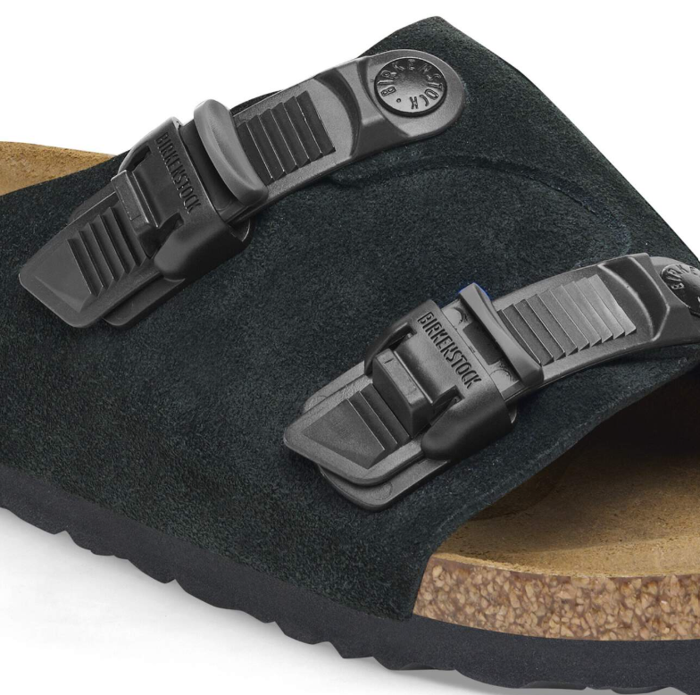 Birkenstock Zürich Tech Suede Leather Black Regular