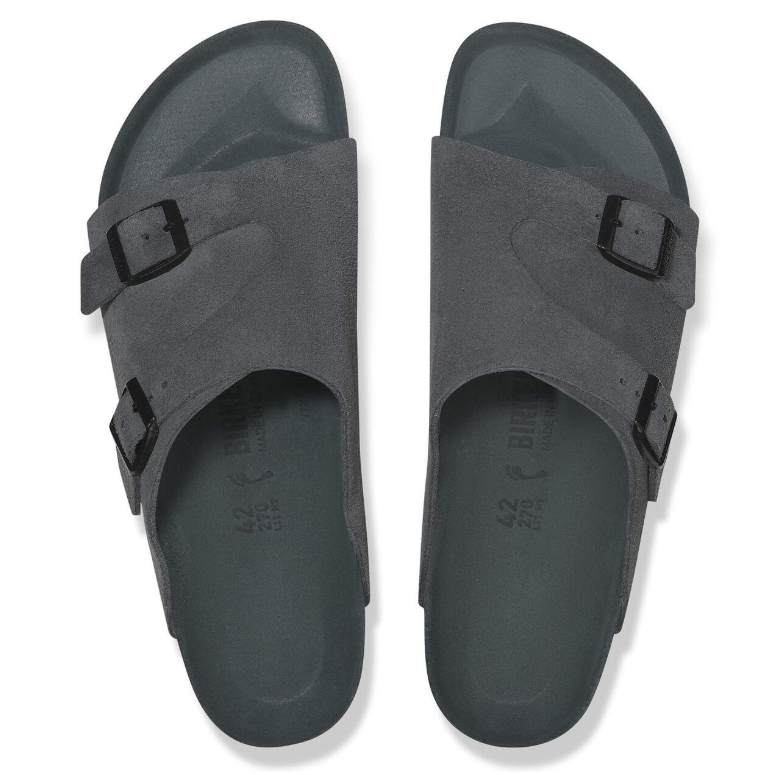 Birkenstock Zürich Suede Leather Exquisite Charcoal Regular