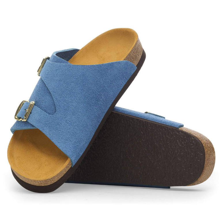 Birkenstock Zürich 1964 Suede Leather Light Blue Narrow