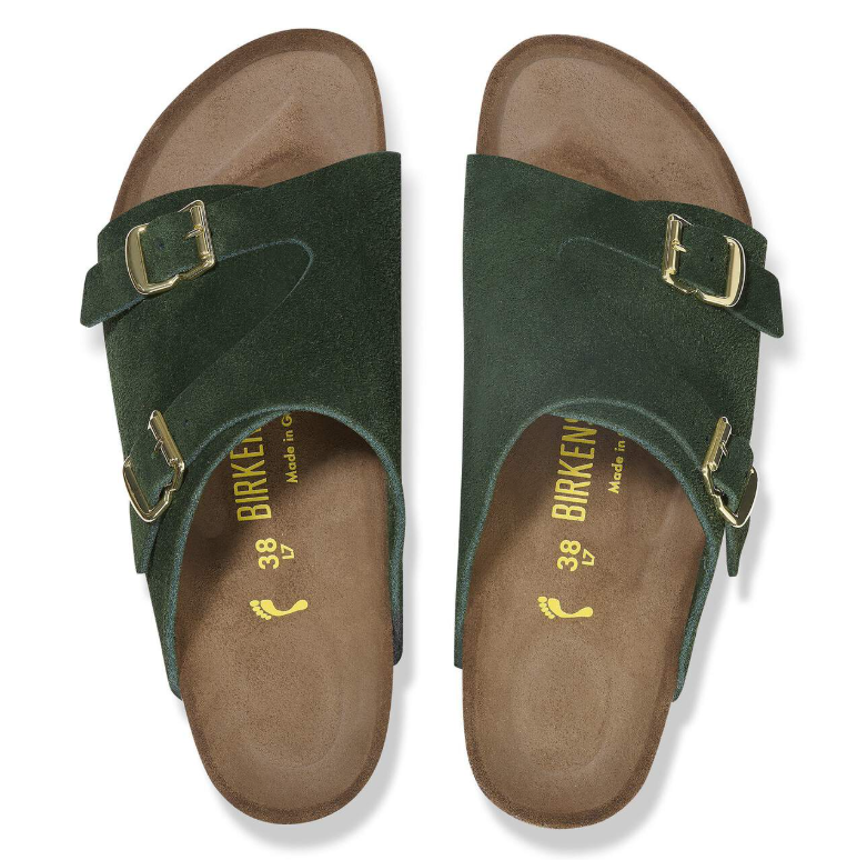 Birkenstock Zürich 1964 Suede Leather Dark Green Regular