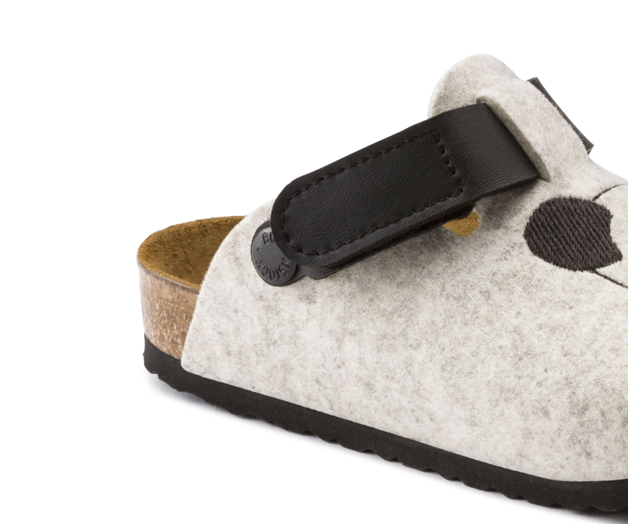 Birkenstock Zimba Kids FE Wool Felt Panda Beige Regular