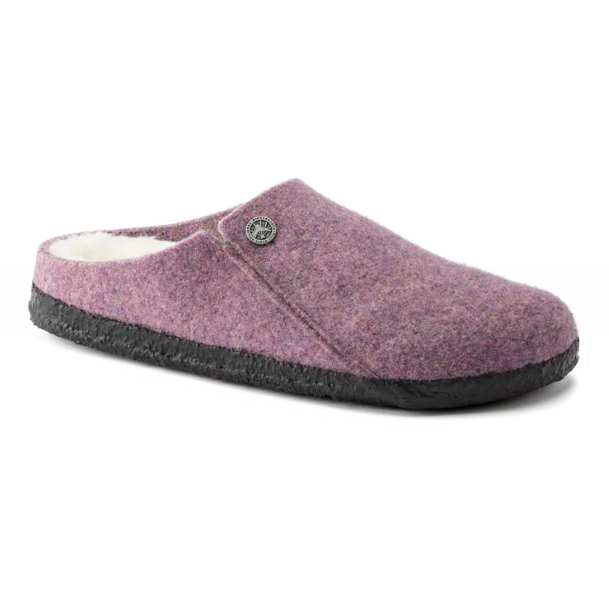 Birkenstock Zermatt Shearling Wool Lavender Fog Narrow