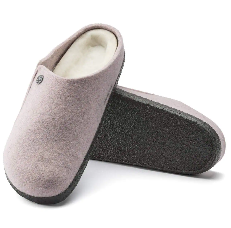 Birkenstock Zermatt Shearling Felt Soft Pink Narrow