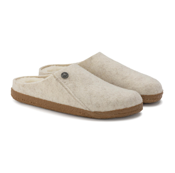 Birkenstock Zermatt Shearling Wool Felt Ecru Narrow