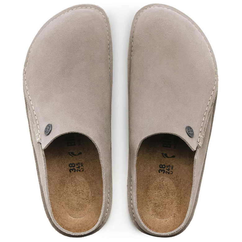 Birkenstock Zermatt Premium Suede Leather Stone Coin Regular