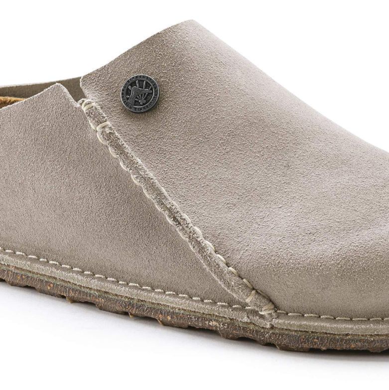 Birkenstock Zermatt Premium Suede Leather Stone Coin Regular