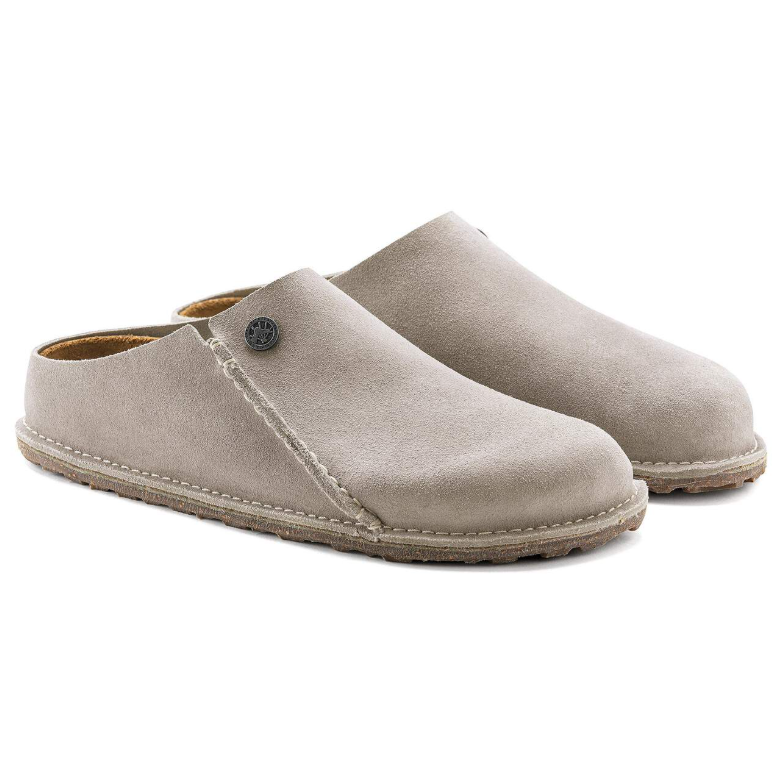 Birkenstock Zermatt Premium Suede Leather Stone Coin Narrow