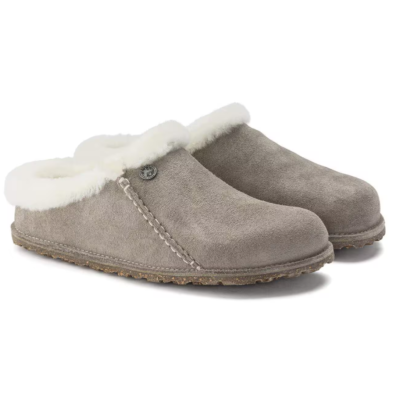Birkenstock Zermatt Premium Suede Leather Stone Coin Regular