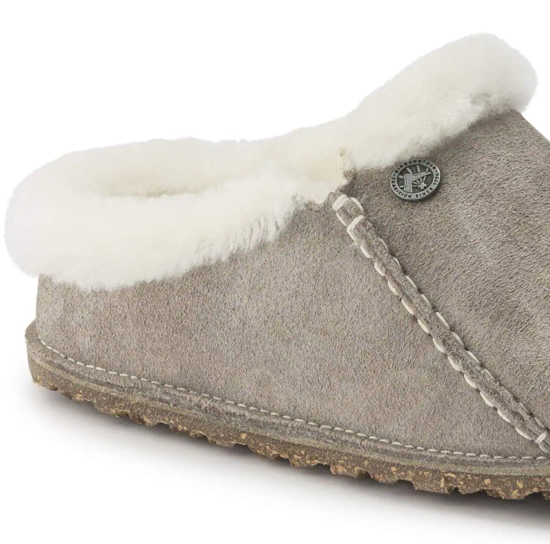 Birkenstock Zermatt Premium Suede Leather Stone Coin Regular
