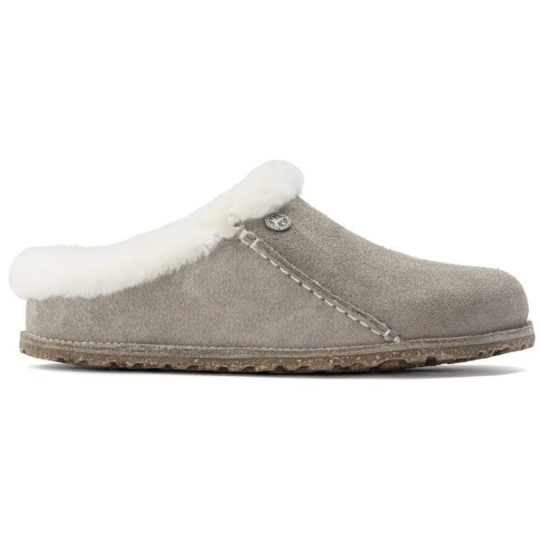 Birkenstock Zermatt Premium Suede Leather Stone Coin Regular