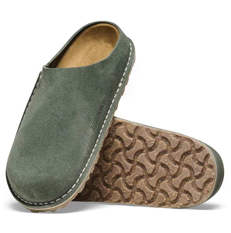 Birkenstock Zermatt Premium Suede Leather Thyme Narrow