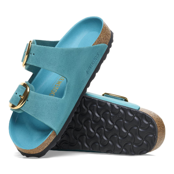 Birkenstock Arizona Big Buckle Oiled Leather Biscay Sandals - Bay, Narrrow