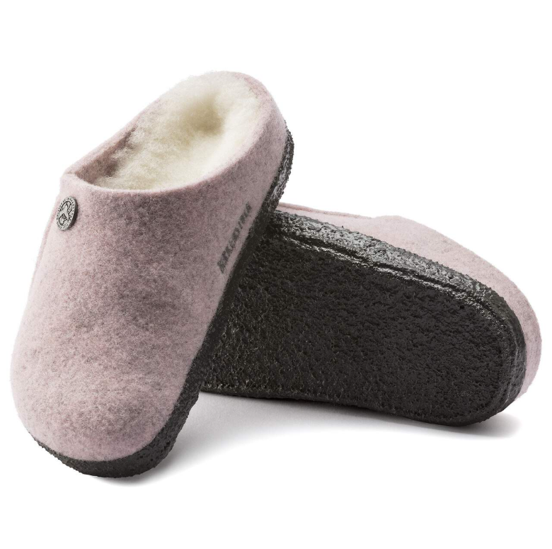 Birkenstock Zermatt Kids Shearling Felt Soft Pink Narrow