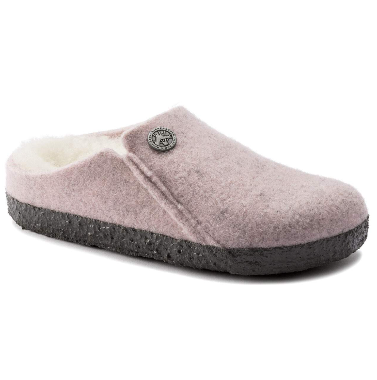 Birkenstock Zermatt Kids Shearling Felt Soft Pink Narrow